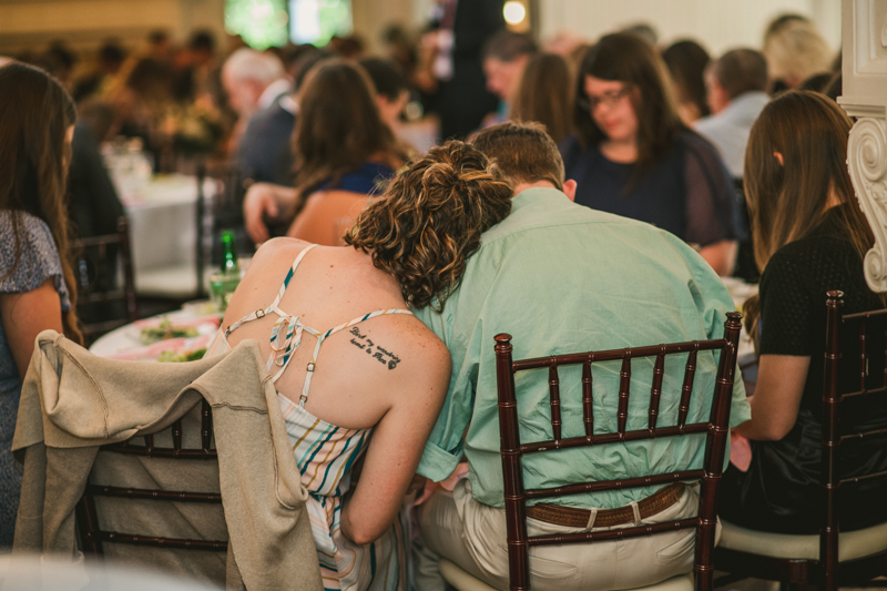 A gorgeous August wedding reception at Liriodendron Mansion in Bel Air, Maryland by Britney Clause Photography