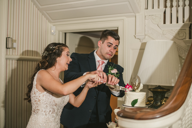 A gorgeous August wedding reception at Liriodendron Mansion in Bel Air, Maryland by Britney Clause Photography