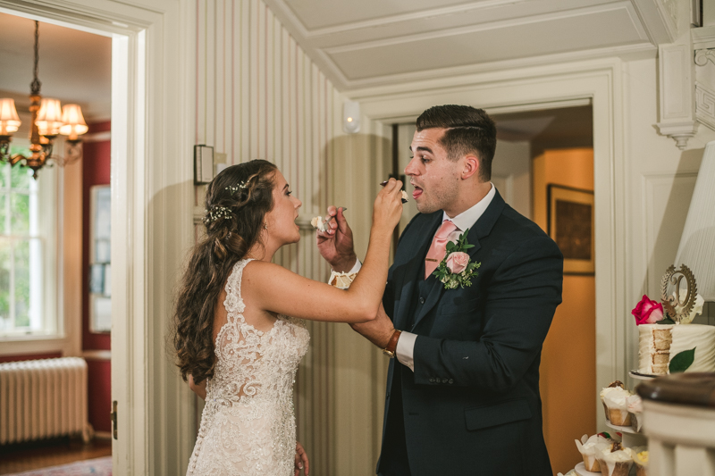 A gorgeous August wedding reception at Liriodendron Mansion in Bel Air, Maryland by Britney Clause Photography