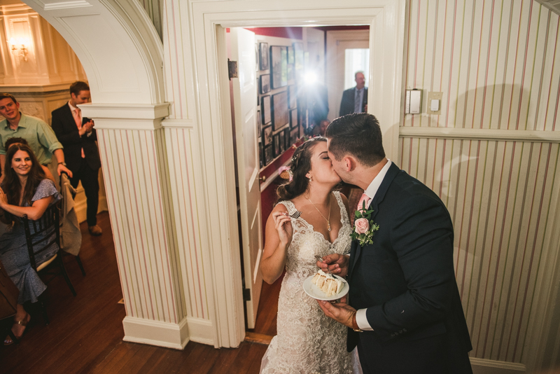 A gorgeous August wedding reception at Liriodendron Mansion in Bel Air, Maryland by Britney Clause Photography