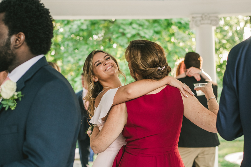 A gorgeous August wedding reception at Liriodendron Mansion in Bel Air, Maryland by Britney Clause Photography