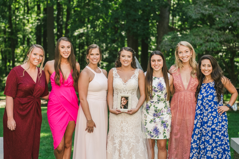 A gorgeous August wedding reception at Liriodendron Mansion in Bel Air, Maryland by Britney Clause Photography