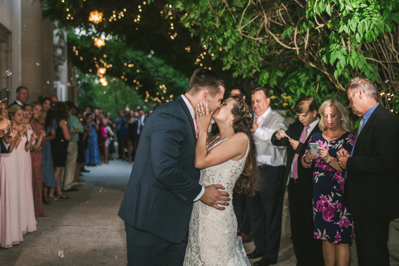 A gorgeous August wedding reception at Liriodendron Mansion in Bel Air, Maryland by Britney Clause Photography