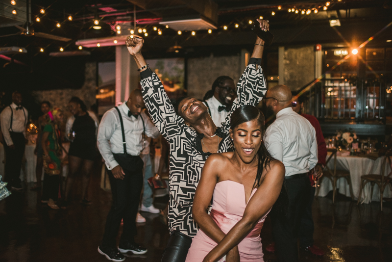 Beautiful wedding reception Main Street Ballroom in Ellicott City by Britney Clause Photography