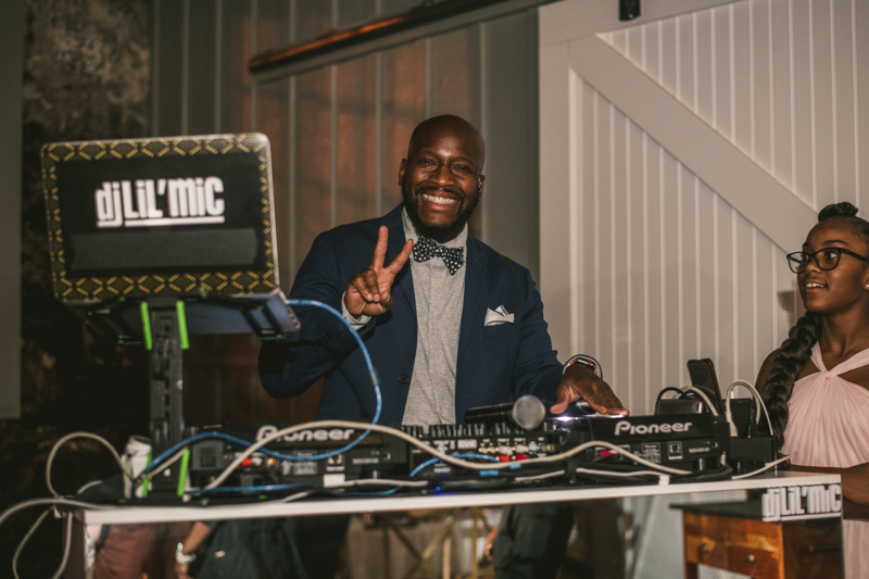 Beautiful wedding reception by DJ Lil Mic Main Street Ballroom in Ellicott City by Britney Clause Photography