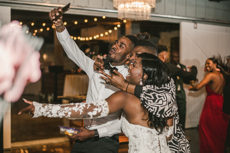 Beautiful wedding reception Main Street Ballroom in Ellicott City by Britney Clause Photography