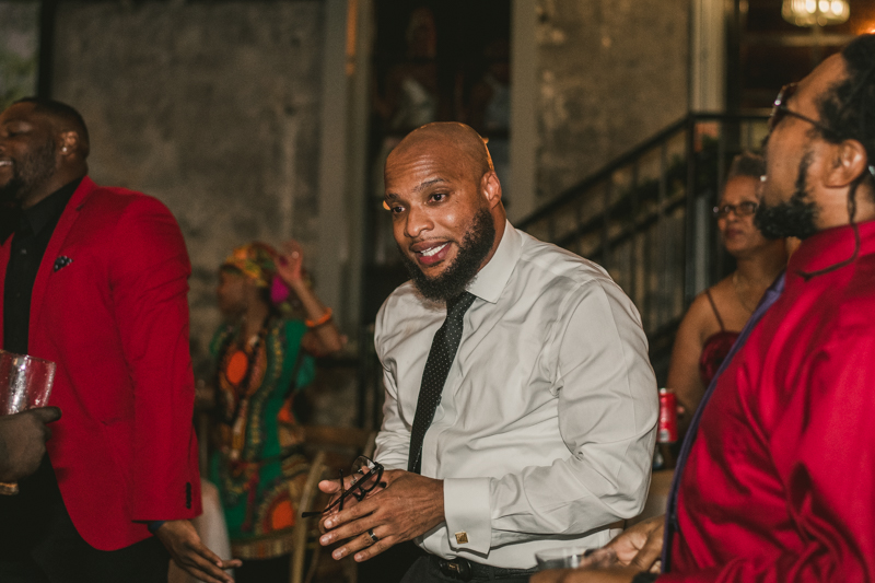 Beautiful wedding reception Main Street Ballroom in Ellicott City by Britney Clause Photography