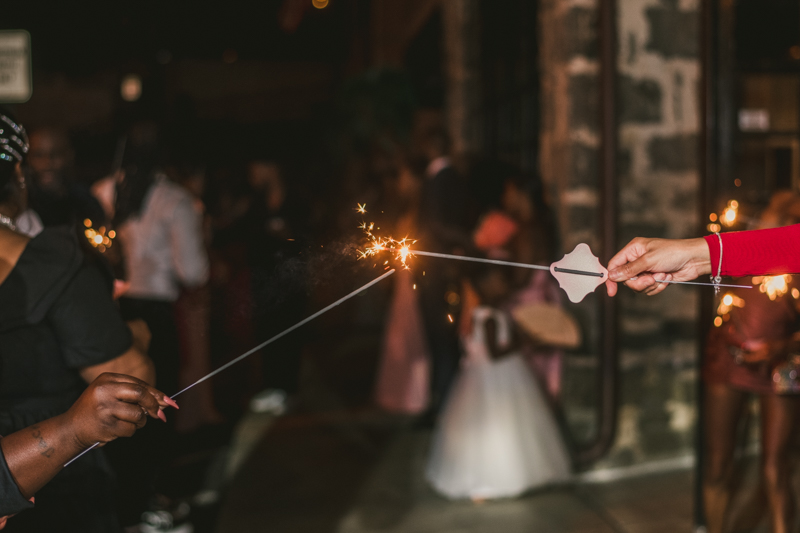 Beautiful wedding reception Main Street Ballroom in Ellicott City by Britney Clause Photography