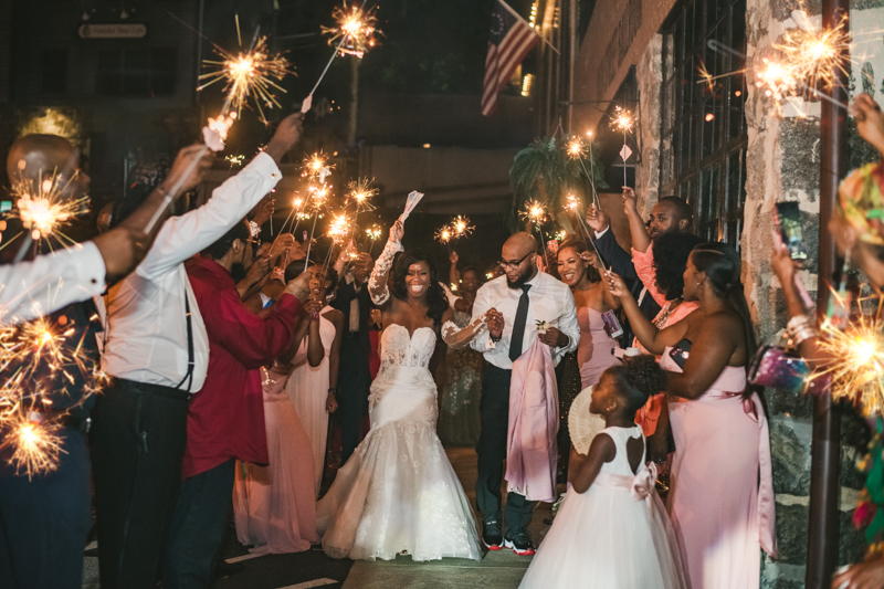 Beautiful wedding reception Main Street Ballroom in Ellicott City by Britney Clause Photography