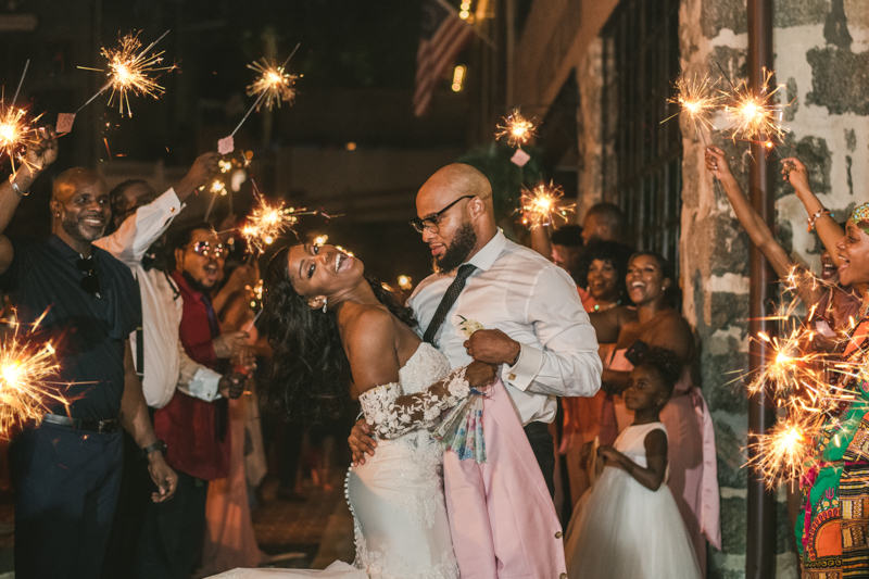 Beautiful wedding reception Main Street Ballroom in Ellicott City by Britney Clause Photography