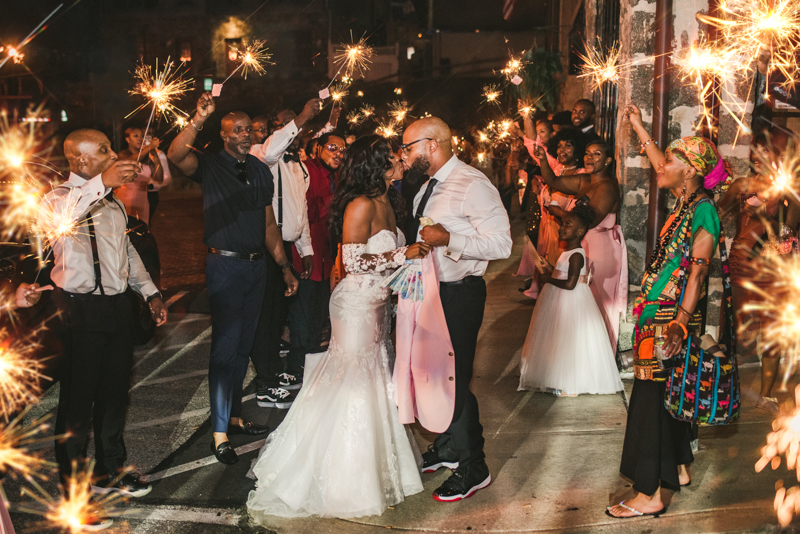 Beautiful wedding reception Main Street Ballroom in Ellicott City by Britney Clause Photography