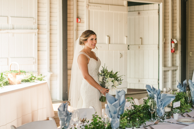  A beautiful September wedding reception setup by Wedding Savvy Inc at the Sherwood Forest Clubhouse in Annapolis, Maryland by Britney Clause Photography