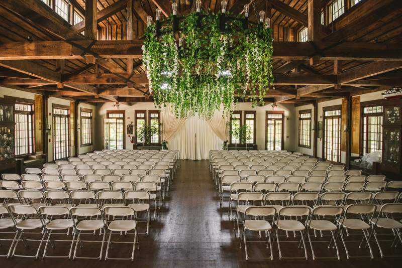 A beautiful September wedding ceremony at the Sherwood Forest Clubhouse in Annapolis, Maryland by Britney Clause Photography