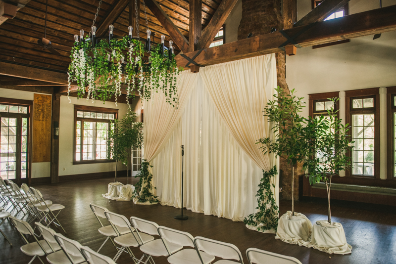 A beautiful September wedding ceremony at the Sherwood Forest Clubhouse in Annapolis, Maryland by Britney Clause Photography