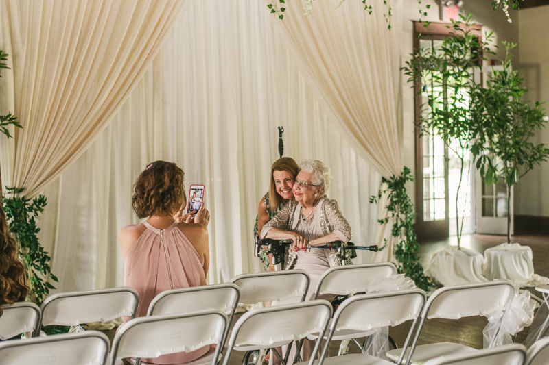 A beautiful September wedding ceremony at the Sherwood Forest Clubhouse in Annapolis, Maryland by Britney Clause Photography