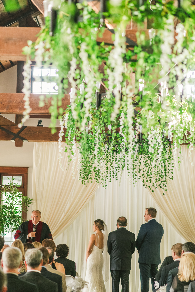 A beautiful September wedding ceremony at the Sherwood Forest Clubhouse in Annapolis, Maryland by Britney Clause Photography