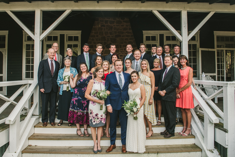 A beautiful September wedding ceremony at the Sherwood Forest Clubhouse in Annapolis, Maryland by Britney Clause Photography