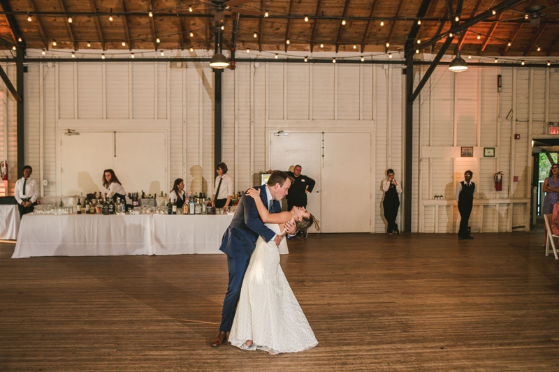 A beautiful September wedding reception at the Sherwood Forest Clubhouse in Annapolis, Maryland by Britney Clause Photography