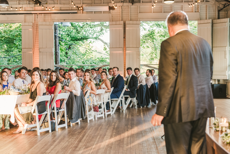 A beautiful September wedding reception at the Sherwood Forest Clubhouse in Annapolis, Maryland by Britney Clause Photography