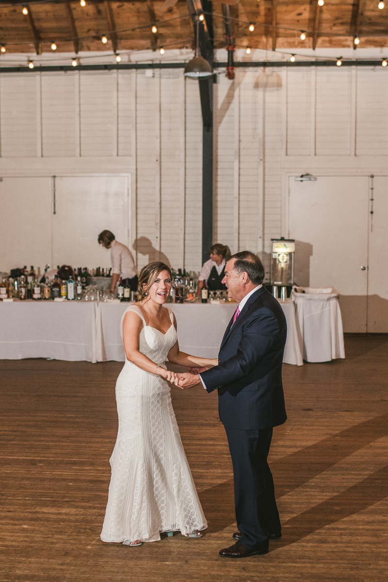 A beautiful September wedding reception at the Sherwood Forest Clubhouse in Annapolis, Maryland by Britney Clause Photography