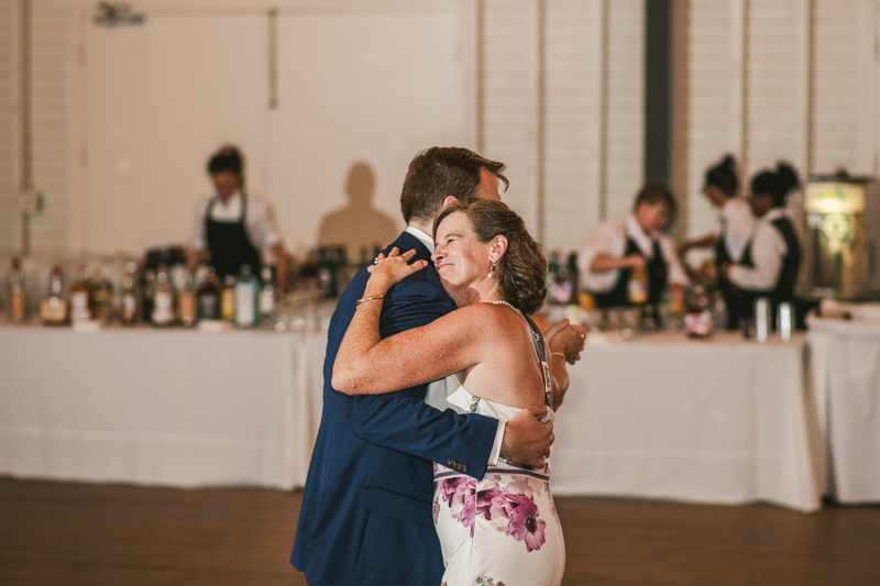 A beautiful September wedding reception at the Sherwood Forest Clubhouse in Annapolis, Maryland by Britney Clause Photography