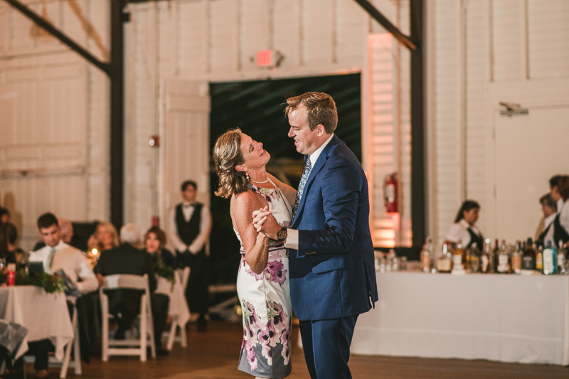 A beautiful September wedding reception at the Sherwood Forest Clubhouse in Annapolis, Maryland by Britney Clause Photography