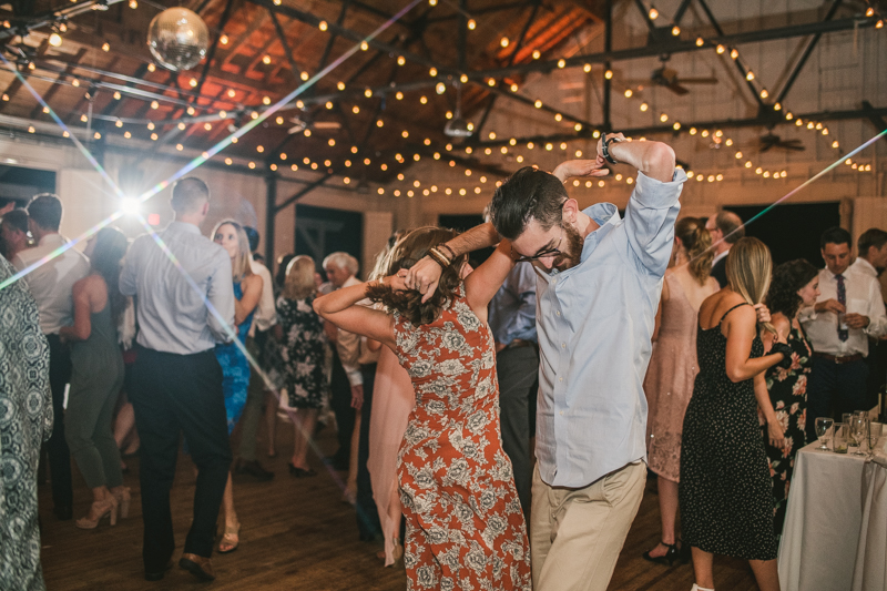 A beautiful September wedding reception at the Sherwood Forest Clubhouse in Annapolis, Maryland by Britney Clause Photography