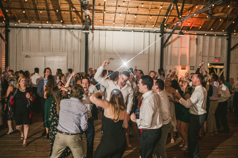 A beautiful September wedding reception at the Sherwood Forest Clubhouse in Annapolis, Maryland by Britney Clause Photography