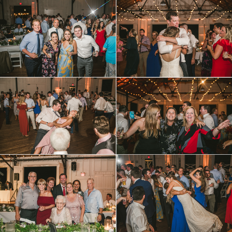 A beautiful September wedding reception at the Sherwood Forest Clubhouse in Annapolis, Maryland by Britney Clause Photography