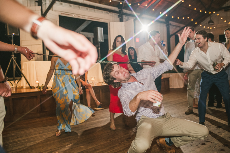 A beautiful September wedding reception at the Sherwood Forest Clubhouse in Annapolis, Maryland by Britney Clause Photography