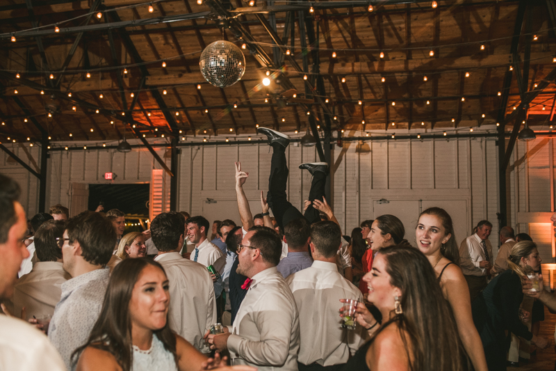 A beautiful September wedding reception at the Sherwood Forest Clubhouse in Annapolis, Maryland by Britney Clause Photography