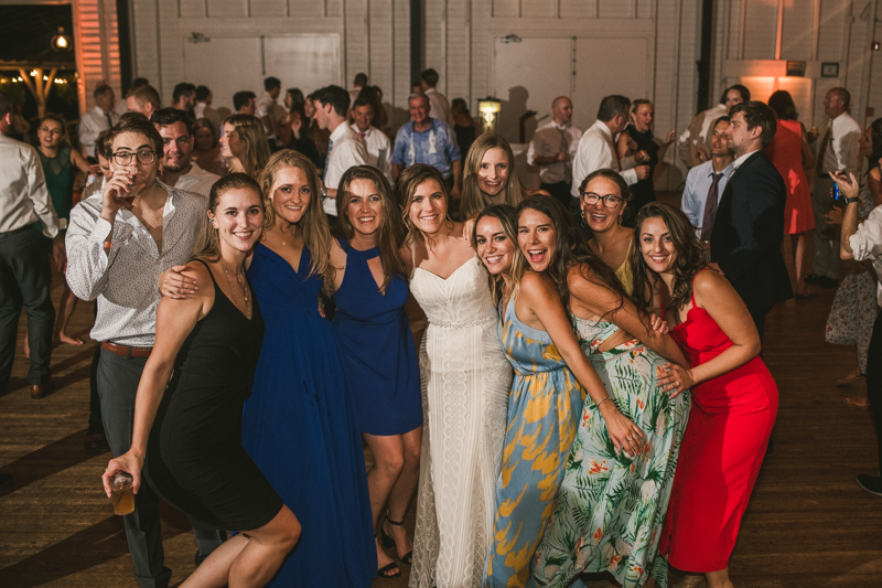 A beautiful September wedding reception at the Sherwood Forest Clubhouse in Annapolis, Maryland by Britney Clause Photography