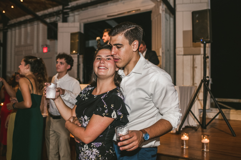 A beautiful September wedding reception at the Sherwood Forest Clubhouse in Annapolis, Maryland by Britney Clause Photography