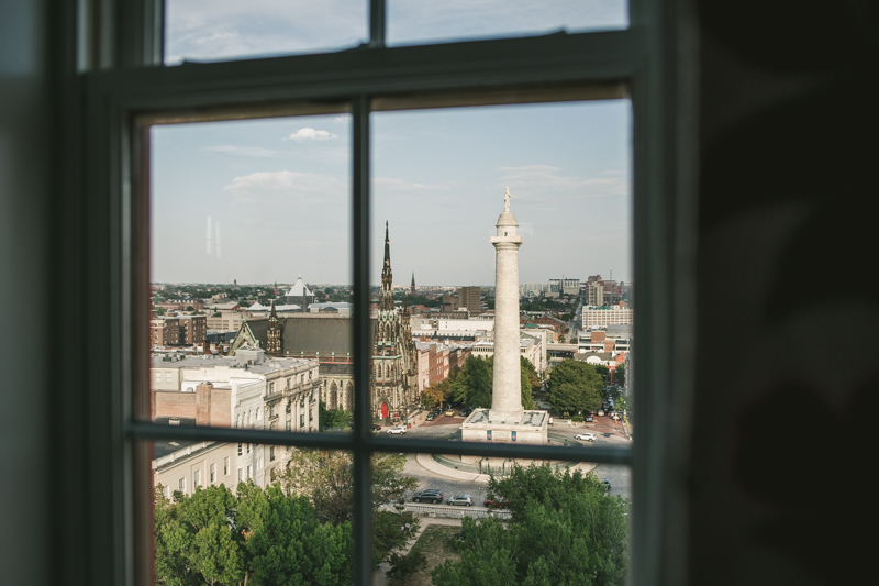 Getting ready for a Mount Vernon wedding at Hotel Revival in Baltimore, Maryland by Britney Clause Photography