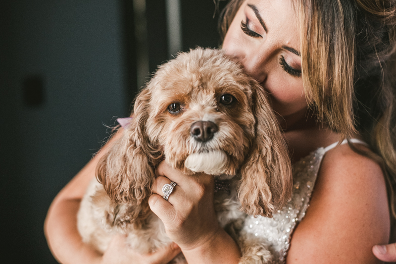 Getting ready for a Mount Vernon wedding at Hotel Revival in Baltimore, Maryland by Britney Clause Photography