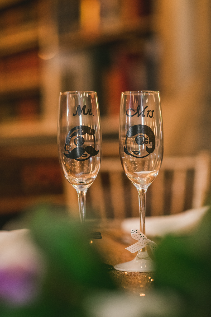 Beautiful wedding coordination by Olive You Events at George Peabody Library in Mount Vernon, Maryland by Britney Clause Photography