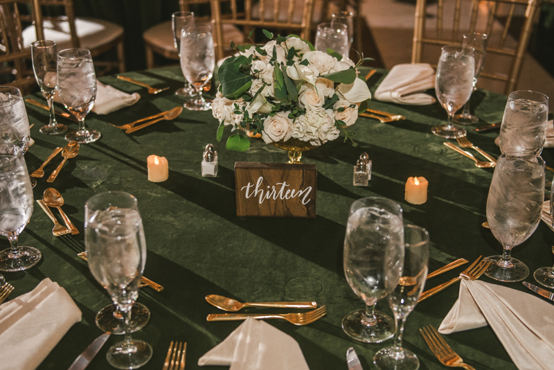 Beautiful wedding coordination by Olive You Events at George Peabody Library in Mount Vernon, Maryland by Britney Clause Photography