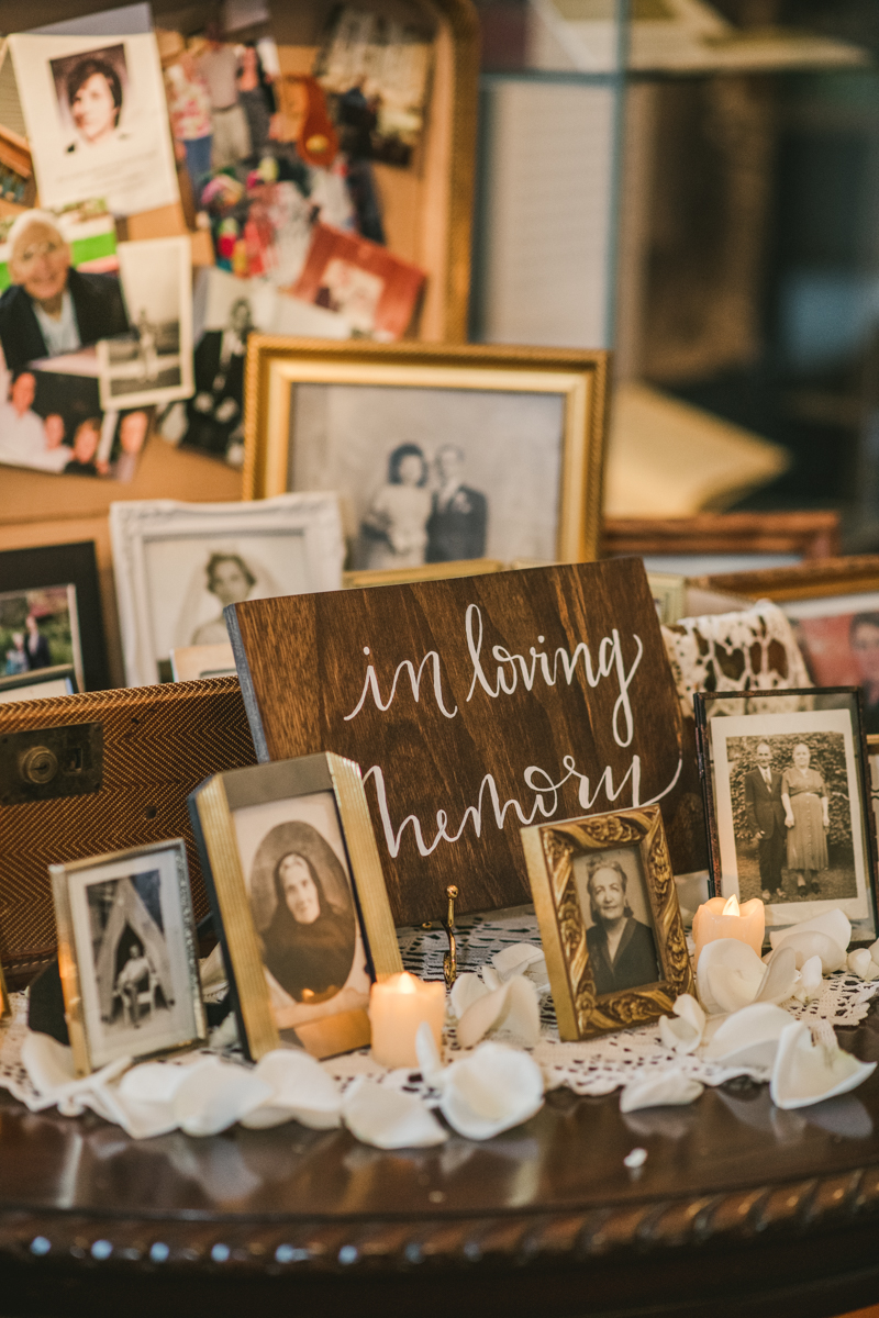 Beautiful wedding coordination by Olive You Events at George Peabody Library in Mount Vernon, Maryland by Britney Clause Photography