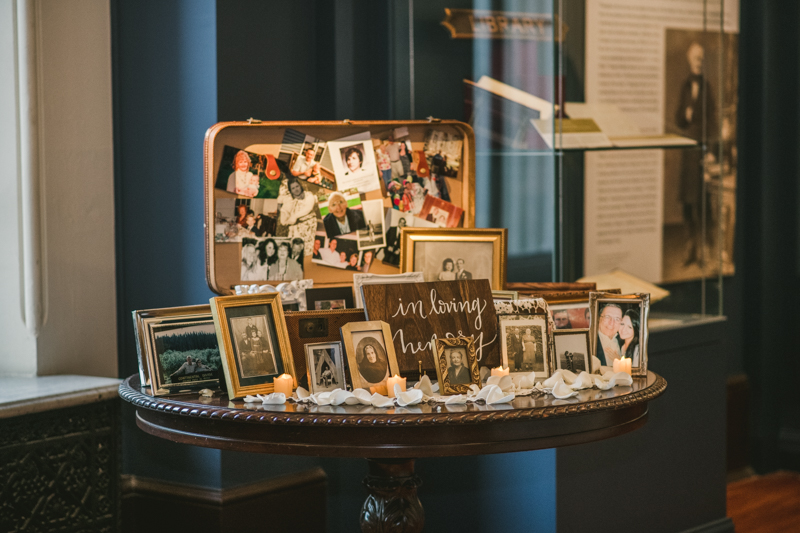 Beautiful wedding coordination by Olive You Events at George Peabody Library in Mount Vernon, Maryland by Britney Clause Photography