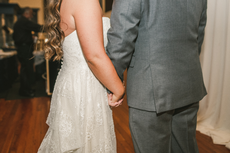 A gorgeous wedding reception at the George Peabody Library in Baltimore, Maryland by Britney Clause Photography