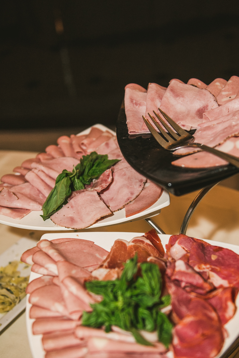 Delicious wedding food by Classic Catering at George Peabody Library in Mount Vernon, Maryland by Britney Clause Photography