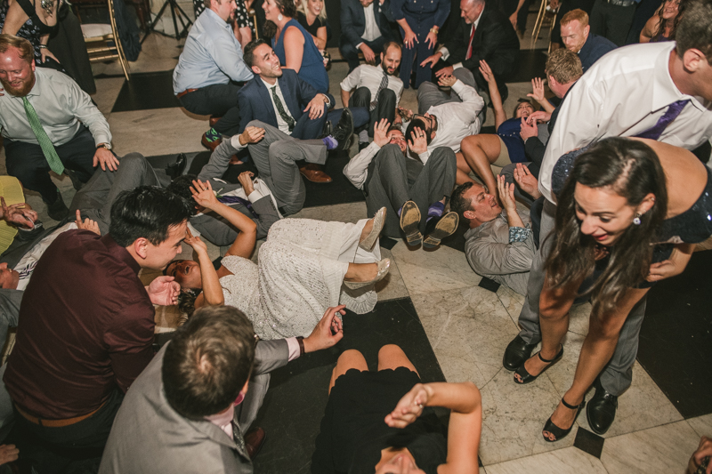 A gorgeous and fun wedding reception at the George Peabody Library in Baltimore, Maryland by Britney Clause Photography