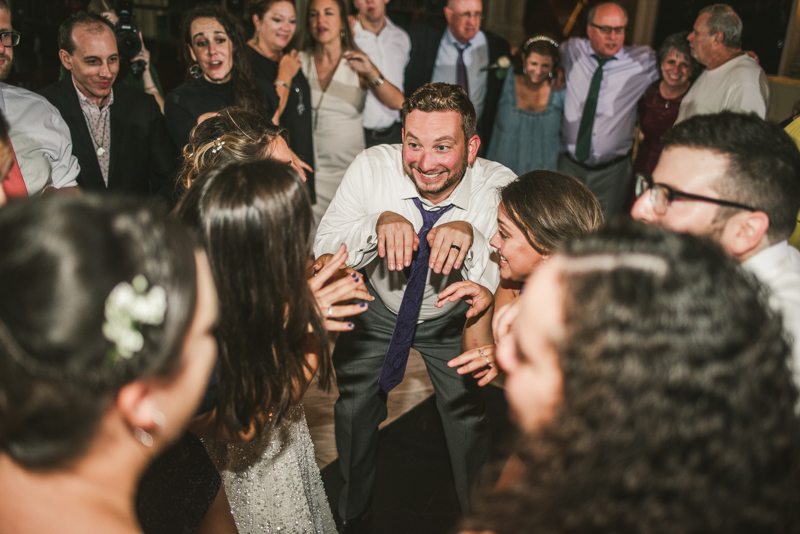 A gorgeous and fun wedding reception at the George Peabody Library in Baltimore, Maryland by Britney Clause Photography