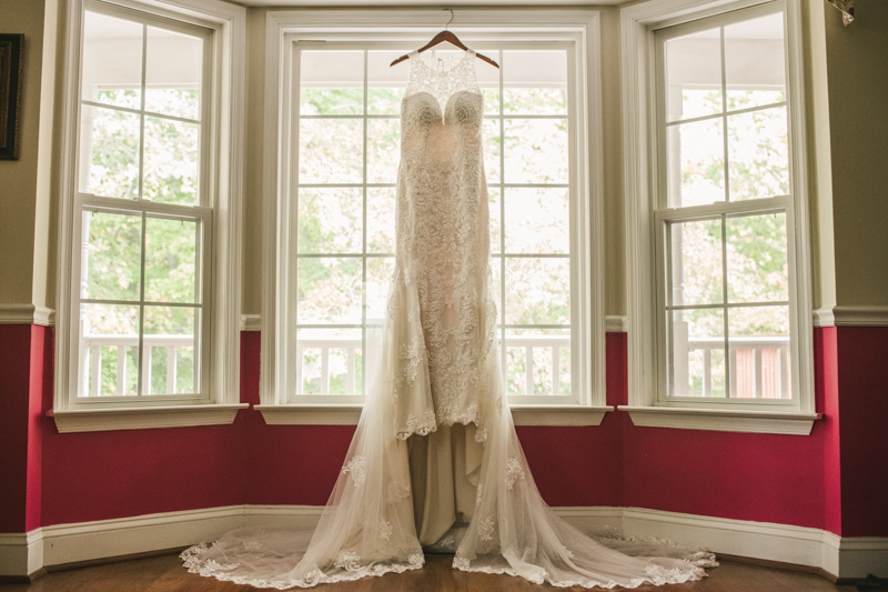 Gorgeous wedding dress from Serendipity Bridal and Events in Maryland. Photo by Britney Clause Photography