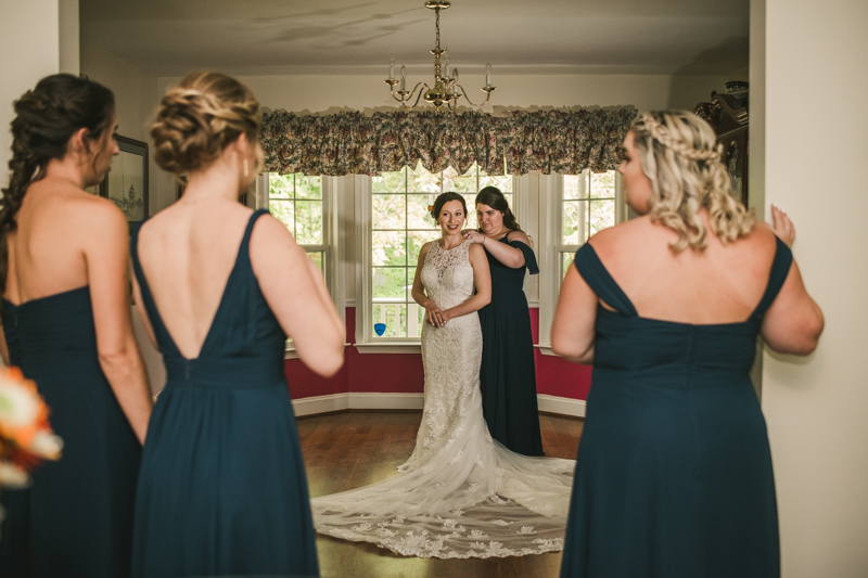 Gorgeous wedding dress from Serendipity Bridal and Events in Maryland. Photo by Britney Clause Photography