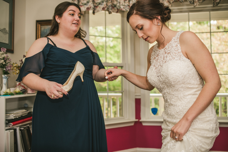 Gorgeous wedding dress from Serendipity Bridal and Events in Maryland. Photo by Britney Clause Photography