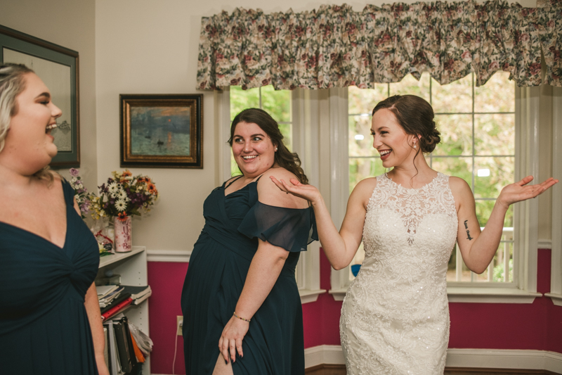 Gorgeous wedding dress from Serendipity Bridal and Events in Maryland. Photo by Britney Clause Photography