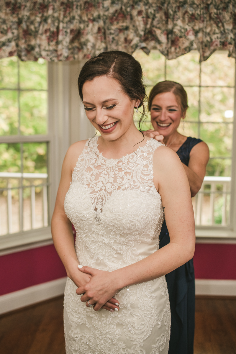 Gorgeous wedding dress from Serendipity Bridal and Events in Maryland. Photo by Britney Clause Photography