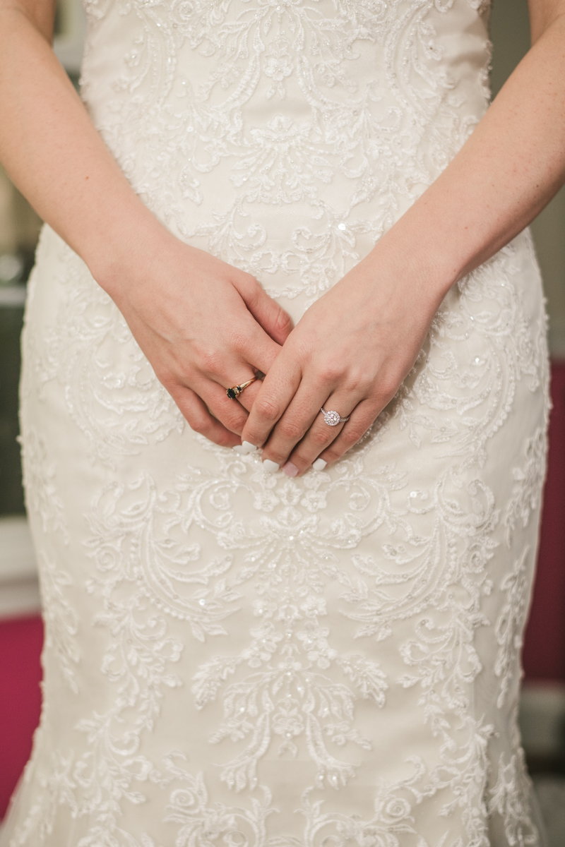 Gorgeous wedding dress from Serendipity Bridal and Events in Maryland. Photo by Britney Clause Photography