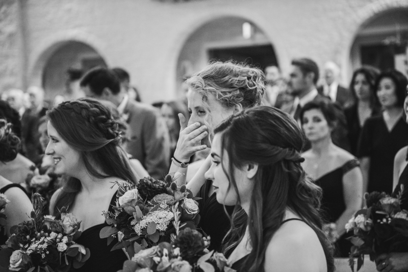 Gorgeous wedding ceremony at Jesus the Good Shepherd Church in Owings in Maryland. Photo by Britney Clause Photography